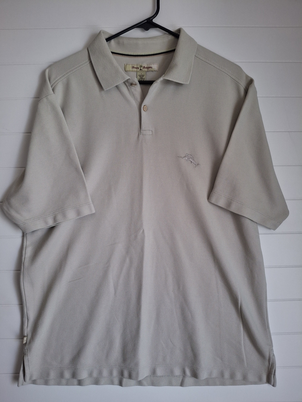 Tommy Bahama Men's Polo Shirt in Light Beige